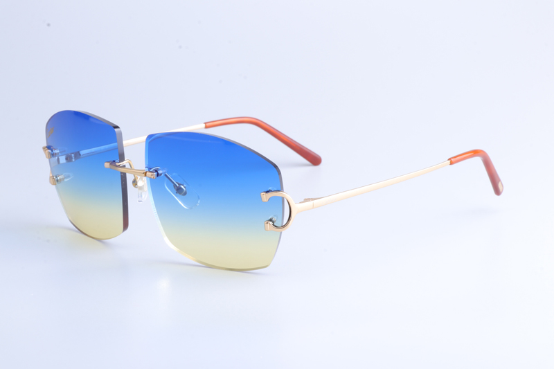 CT4193836 Sunglasses Gold Gradient Blue