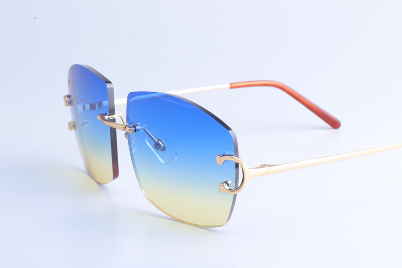 CT4193836 Sunglasses Gold Gradient Blue