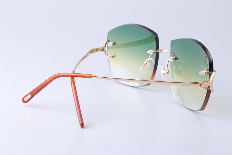 CT4193836 Sunglasses Gold Gradient Green