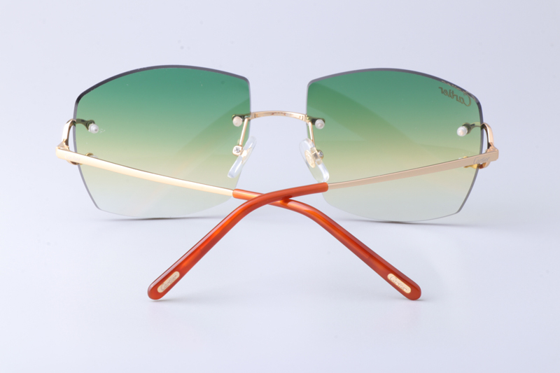 CT4193836 Sunglasses Gold Gradient Green