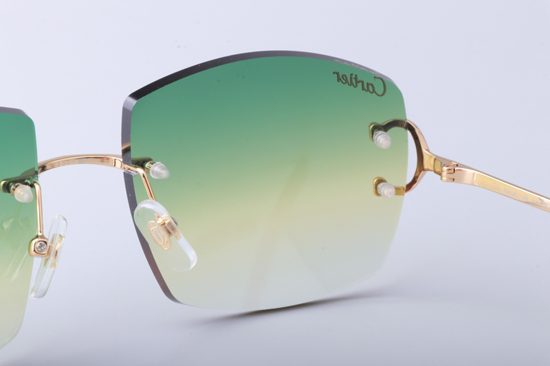 CT4193836 Sunglasses Gold Gradient Green