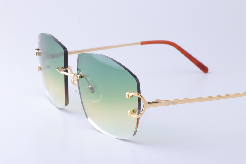 CT4193836 Sunglasses Gold Gradient Green
