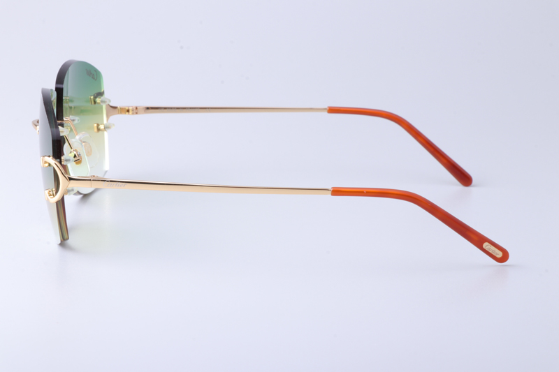 CT4193836 Sunglasses Gold Gradient Green