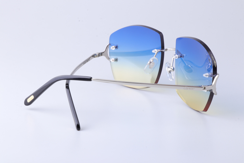 CT4193836 Sunglasses Silver Gradient Blue
