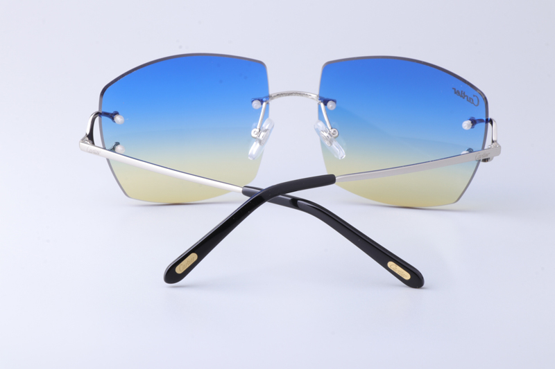 CT4193836 Sunglasses Silver Gradient Blue