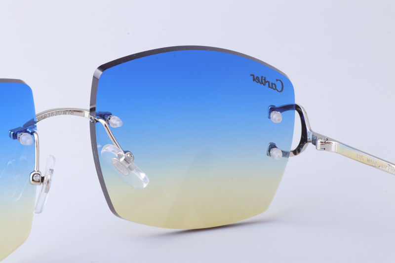CT4193836 Sunglasses Silver Gradient Blue