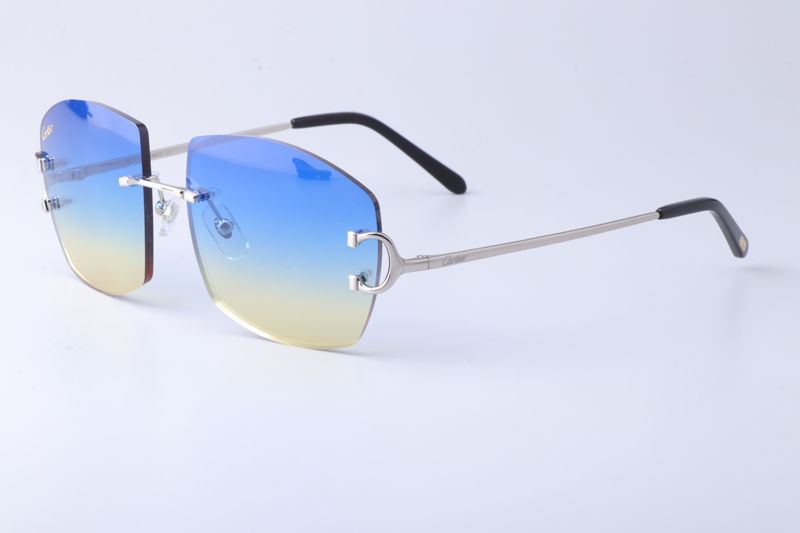 CT4193836 Sunglasses Silver Gradient Blue