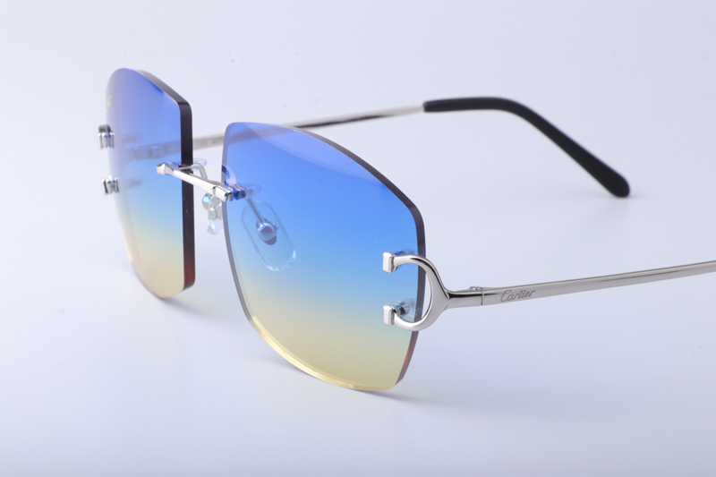 CT4193836 Sunglasses Silver Gradient Blue