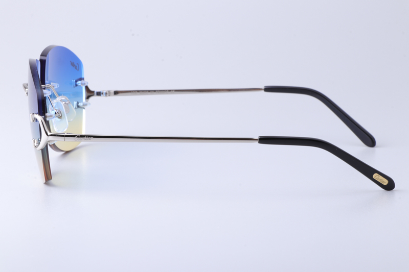 CT4193836 Sunglasses Silver Gradient Blue