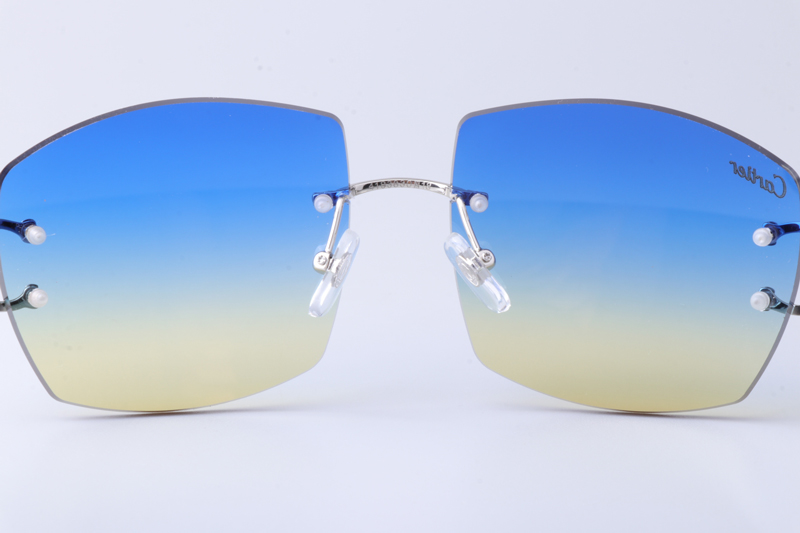 CT4193836 Sunglasses Silver Gradient Blue