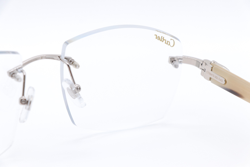 CT 4189706 White Buffalo Eyeglasses Silver