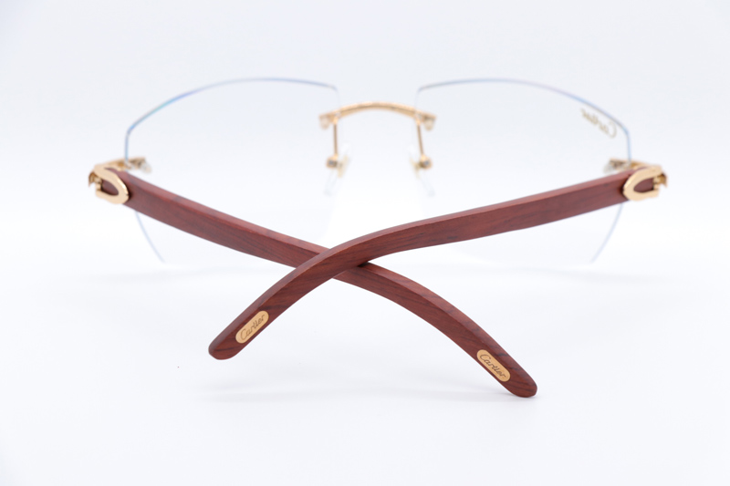 CT 4189706 Wood Eyeglasses Gold