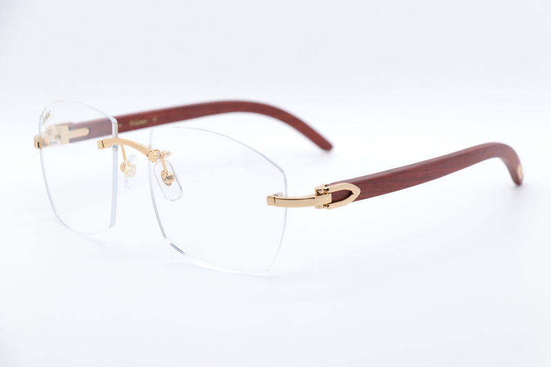 CT 4189706 Wood Eyeglasses Gold