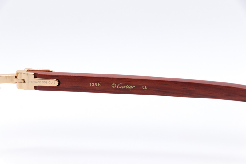 CT 4189706 Wood Eyeglasses Gold