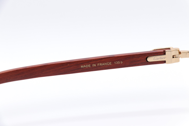 CT 4189706 Wood Eyeglasses Gold