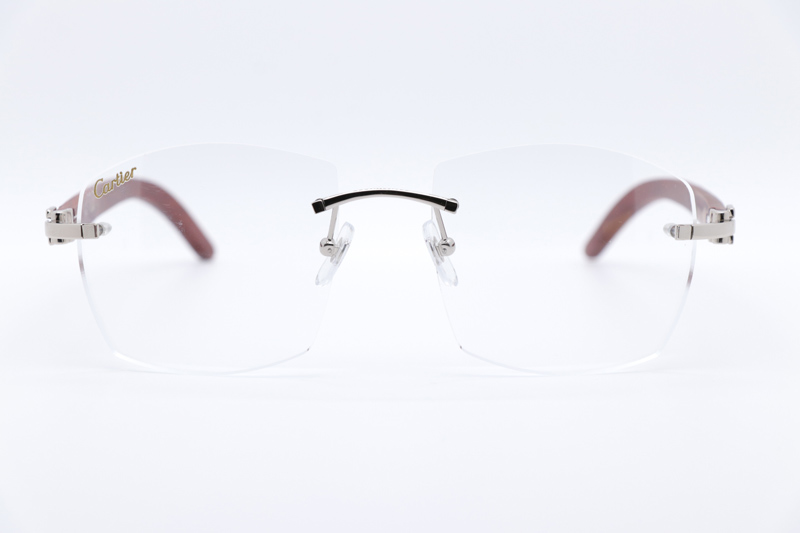CT 4189706 Wood Eyeglasses Silver