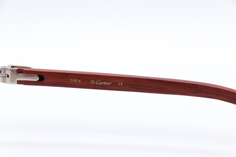 CT 4189706 Wood Eyeglasses Silver