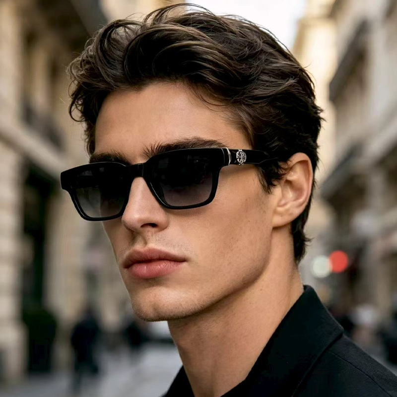 Celibussy Sunglasses Black Silver Gradient Gray