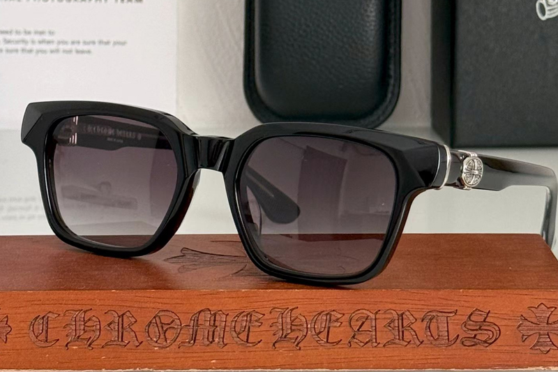 Celibussy Sunglasses Black Silver Gradient Gray