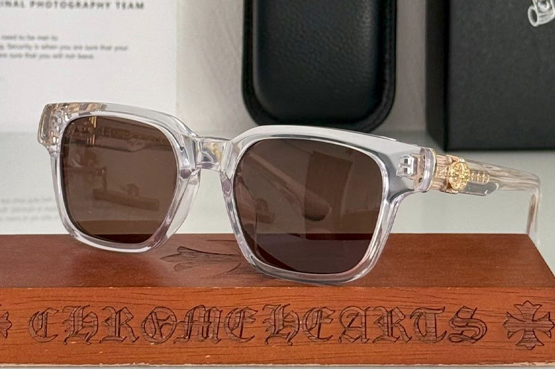 Celibussy Sunglasses Transparent Gold Brown