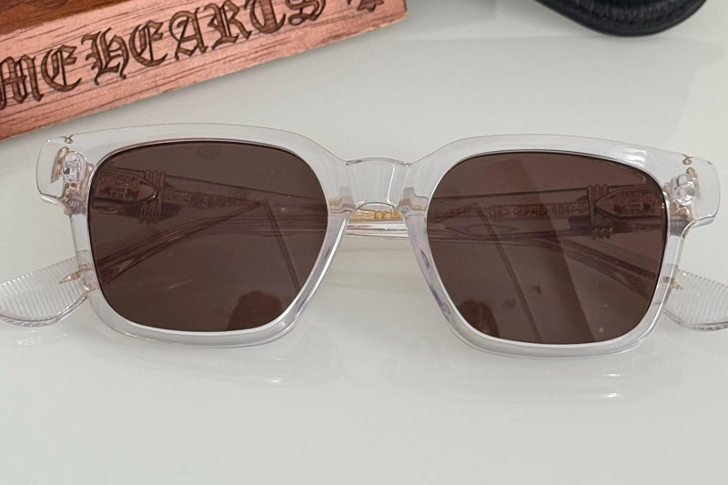 Celibussy Sunglasses Transparent Gold Brown