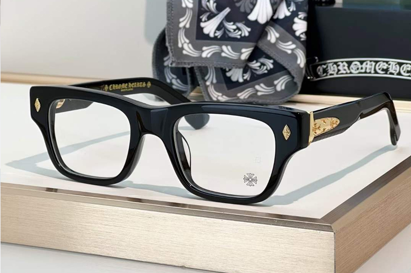 Crypdic Eyeglasses Black Gold