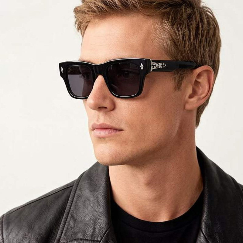 Crypdic Sunglasses Black Silver Gray