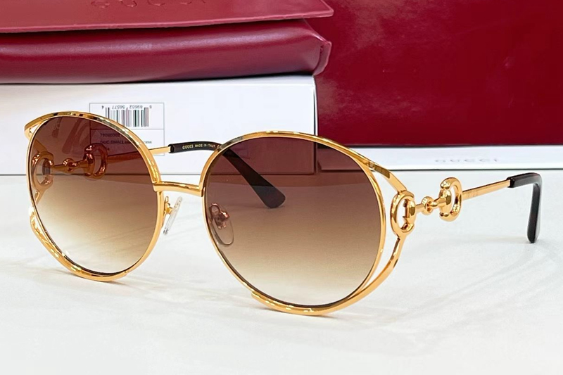 GG1671 Sunglasses Gold Gradient Brown