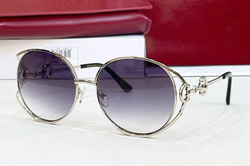 GG1671 Sunglasses Silver Gradient Gray