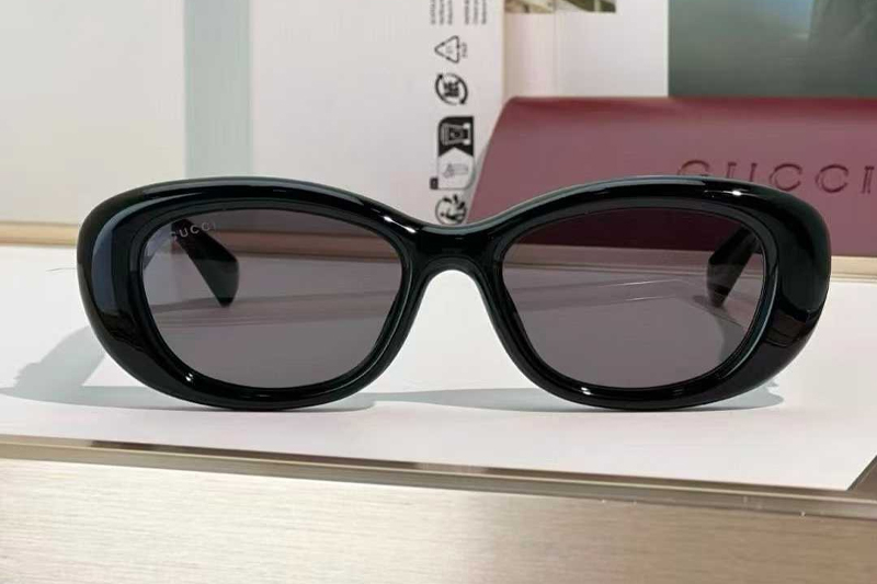 GG1829SK Sunglasses Black Silver Gray