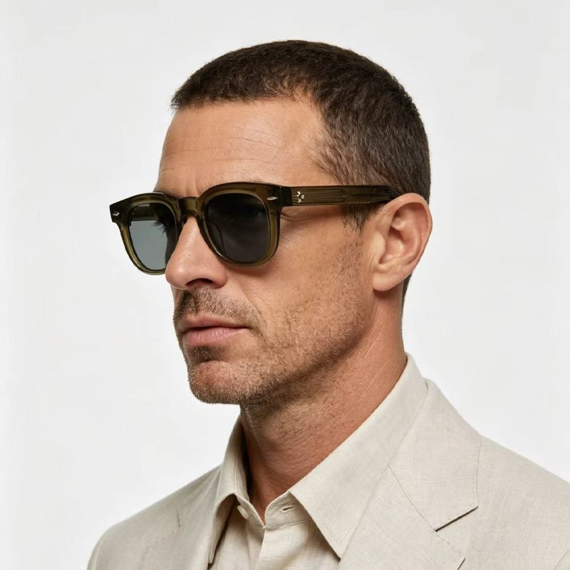 Jax Sunglasses Transparent Brown Gray