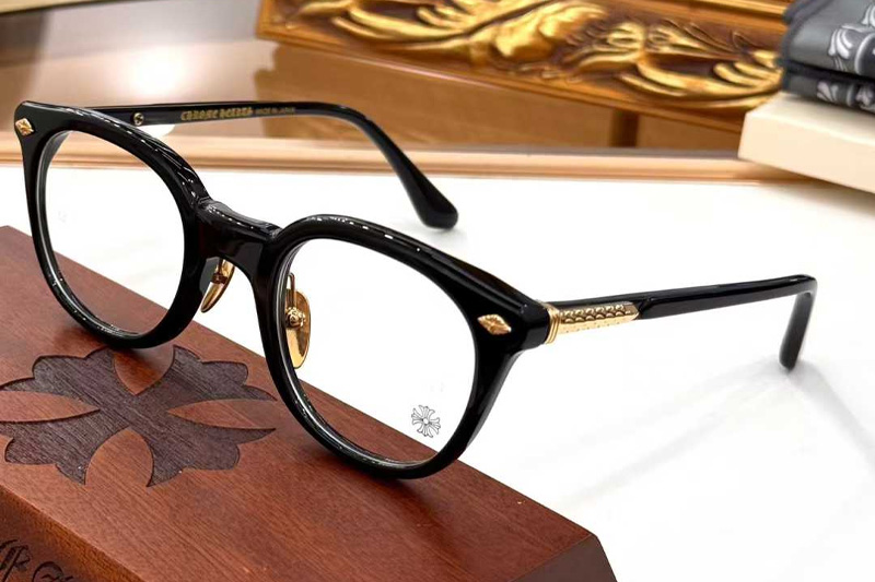 Just In-A Eyeglasses Black Gold