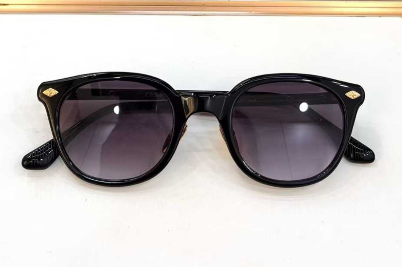 Just In-A Sunglasses Black Gold Gradient Gray