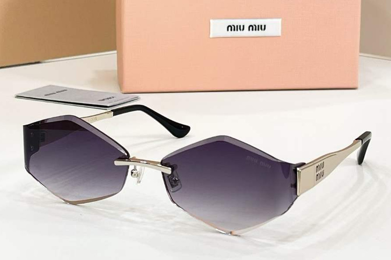 MU140AV Sunglasses Silver Gradient Gray
