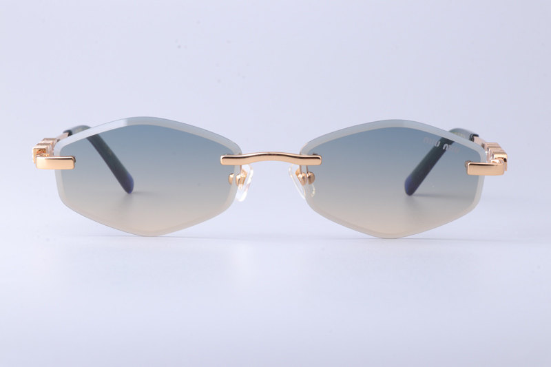 MU948S Sunglasses Gold Gradient Blue