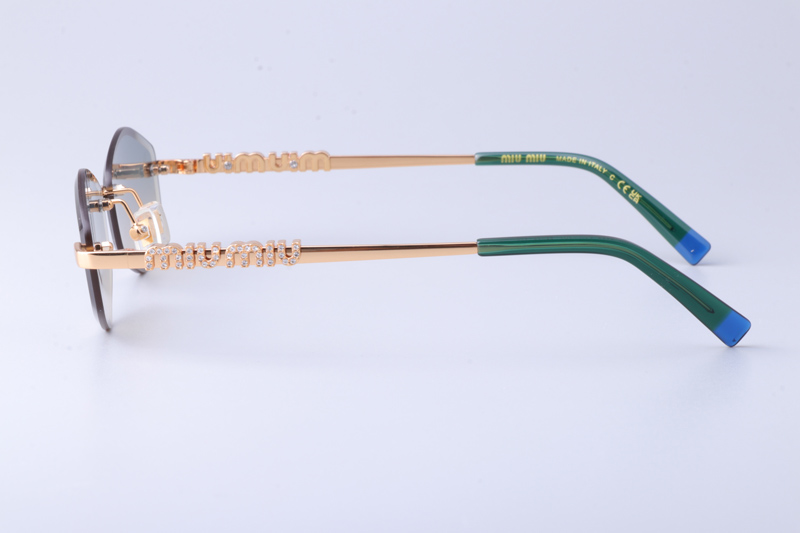 MU948S Sunglasses Gold Gradient Blue