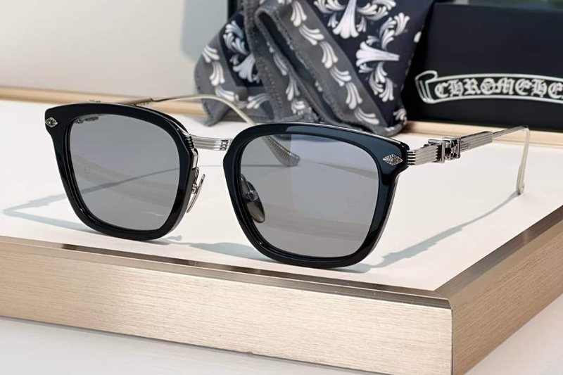 Overpoked Sunglasses Black Silver Gray