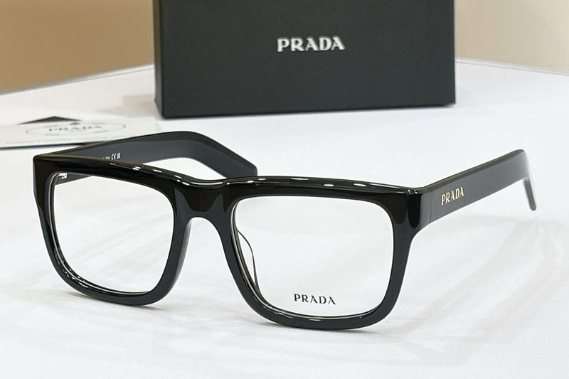 PRD02V Eyeglasses Black Gold