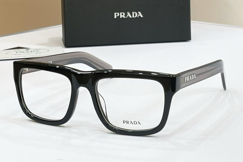 PRD02V Eyeglasses Black Gray