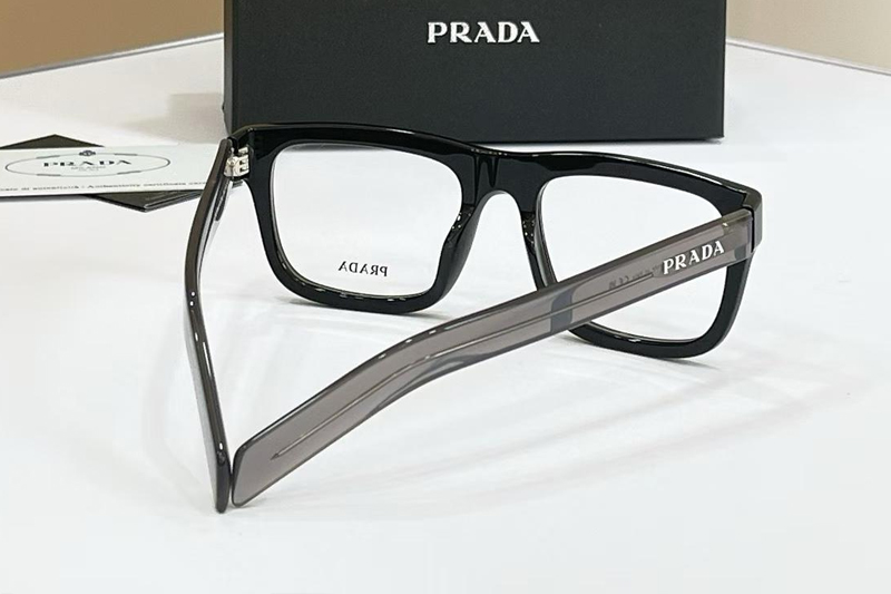 PRD02V Eyeglasses Black Gray