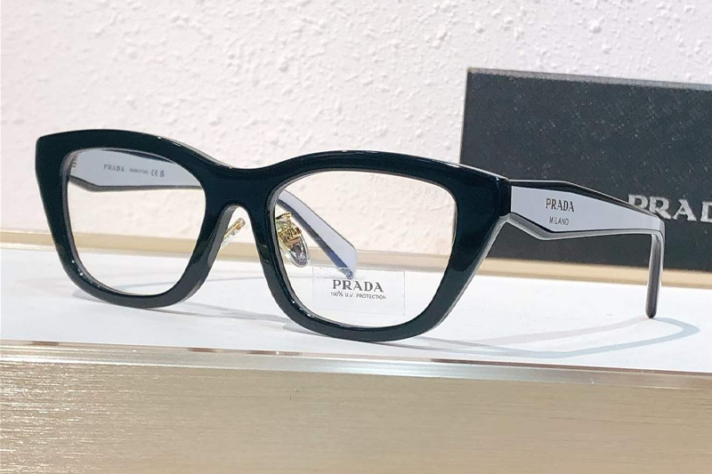 PRD11VD Eyeglasses Black White