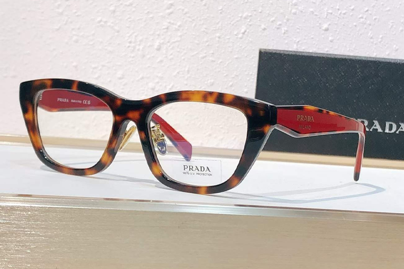 PRD11VD Eyeglasses Tortoise Red