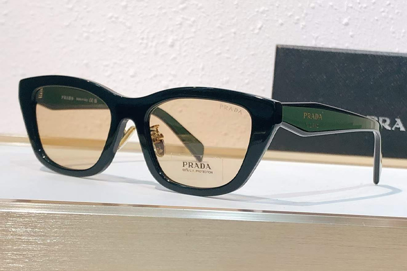 PRD11VD Sunglasses Black Green Brown
