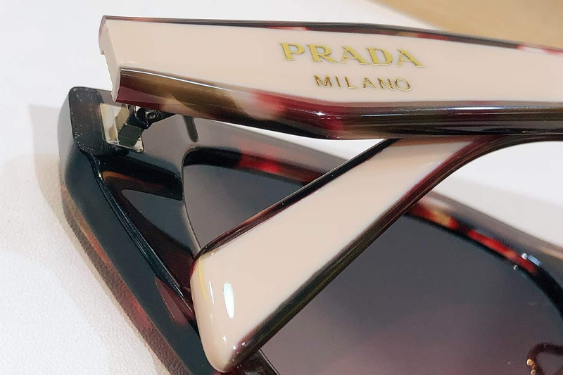 PRD11VD Sunglasses Red Cream Gradient Pink