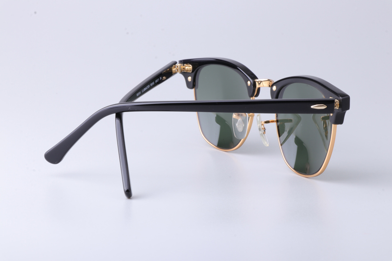 RB3016 Sunglasses Black Gold Green