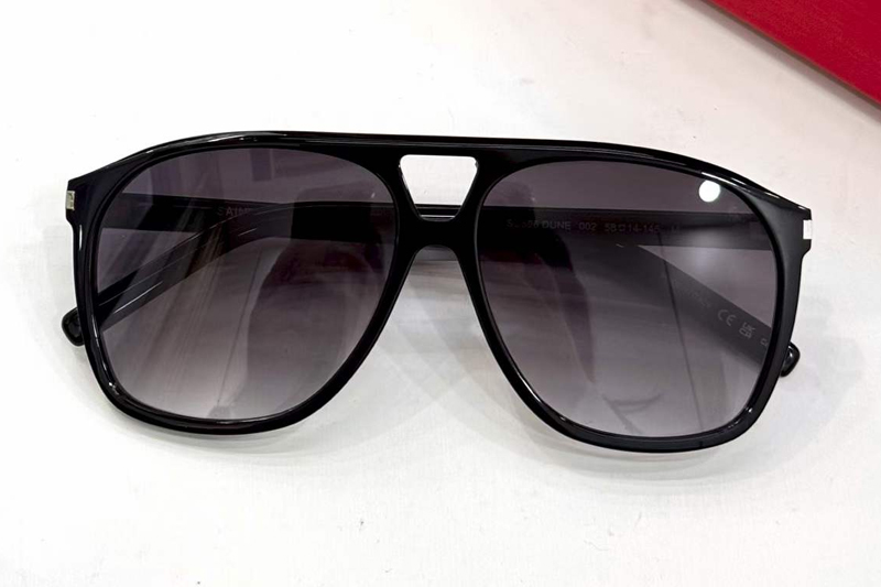 SL596 Sunglasses Black Gradient Gray