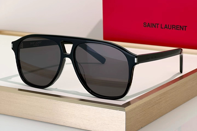 SL596 Sunglasses Black Gray