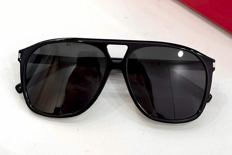 SL596 Sunglasses Black Gray