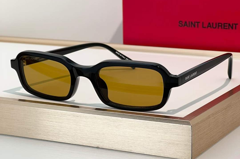 SL908 Sunglasses Black Brown