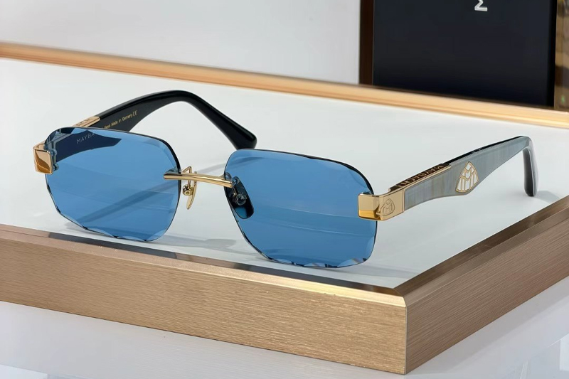 The Beng Sunglasses Gold Blue